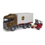Bruder camion UPS Scania Super 560R si stivuitor